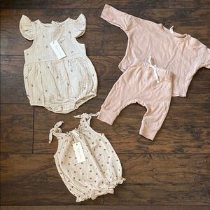 0-3 months Rylee + Cru Sets Rompers Girl